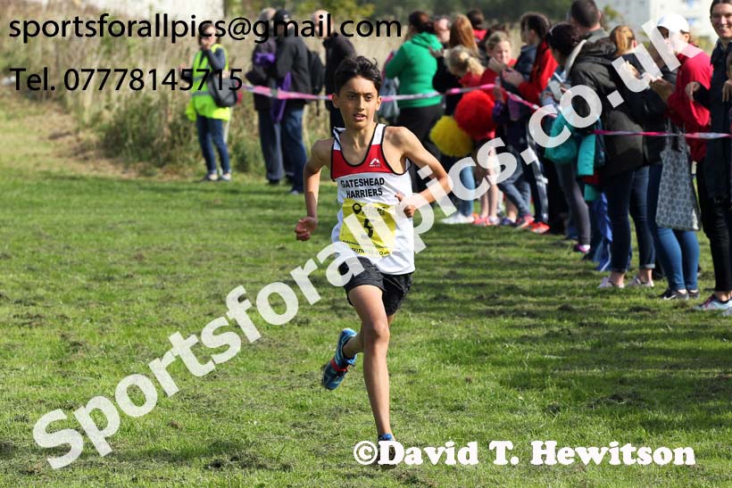 Boys and girls under-13s 2019 Sunderland Harriers Open Cross Country. Photo:  David T. Hewitson/Sports for All Pics